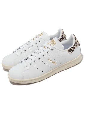 Adidas Women's Sneakers Originals Stan Smith Cheetah Leopard White Size 10.5 US